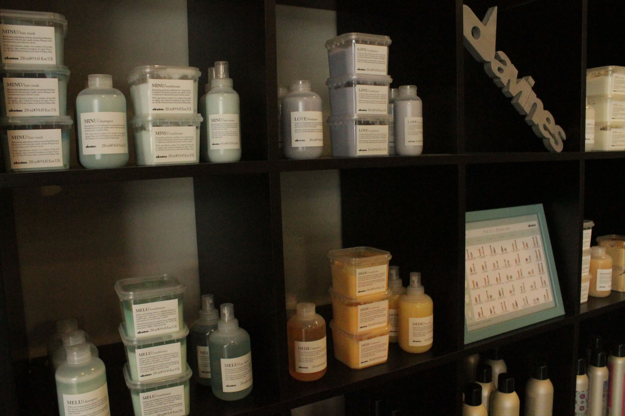 Davines hair care products for salons